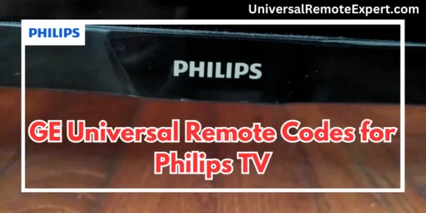 GE Universal Remote Codes for Philips TV