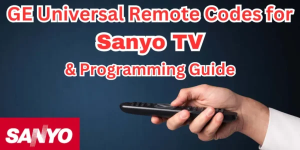 GE Universal Remote Codes for Sanyo TV and Programming Guide