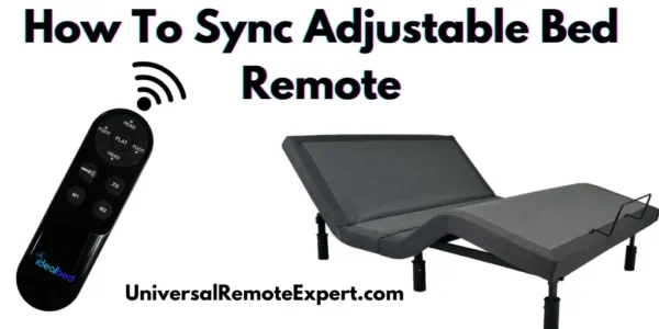 How to sync adjustable bed remote