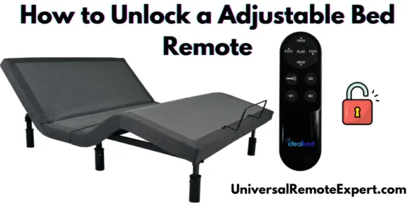 how to unlock adjustable bed remote