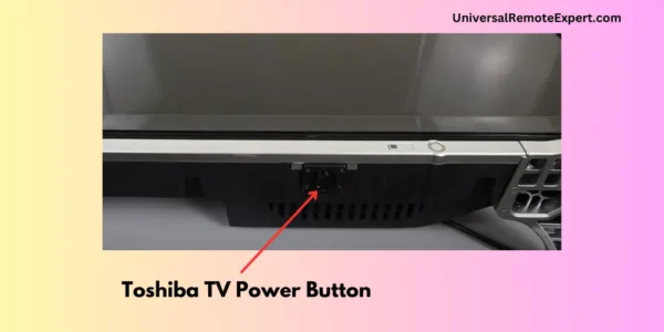 Toshiba TV bottom power button