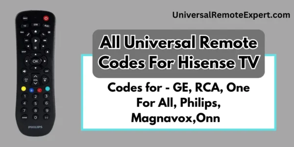 Universal Remote Codes For Hisense TV image