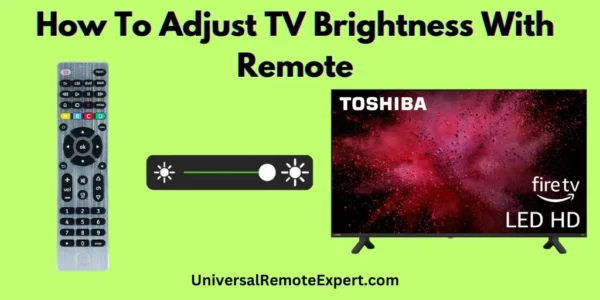 How to adjust TV brightness with remote